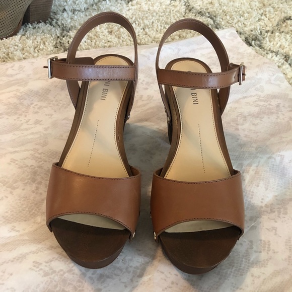 Gianni Bini brown ankle strappy platform 7m - Picture 1 of 6
